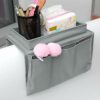 EZSTAX Hanging Storage Armrest Chair Desk Sofa Slipcovers TV Remote Controller Holder Organizer Bag Table Cabinet Pouch, Grey