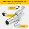 Saker Grease Gun Coupler-Upgrade to14000 PSI,Duty Quick Release Grease Couplers,Compatible with All Grease Guns 1/8" NPT Fittings(1 PC)