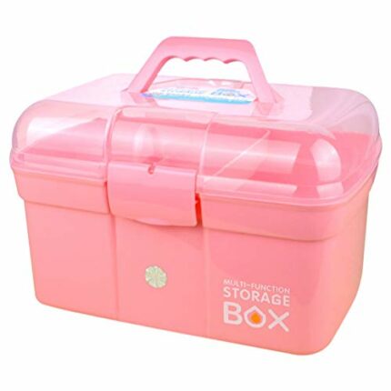 Artibetter Plastic First Aid Box Portable Medicine Cabinet Case Emergency Kit Container Drug Holder For Household Medical Supplies (31x20x20cm Pi