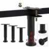 4Pcs Bed Support Legs, Adjustable Height Metal Bed Frame Support Legs, Bed Frame Center Support Bed Legs, Bed Frame Replacement Legs for King/Que