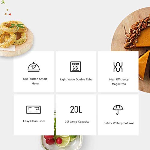 KKYKP Combination Microwave with Upgraded Easy Clean Enamel Cavity Household Steaming Oven Machine Small Flat Multifunction