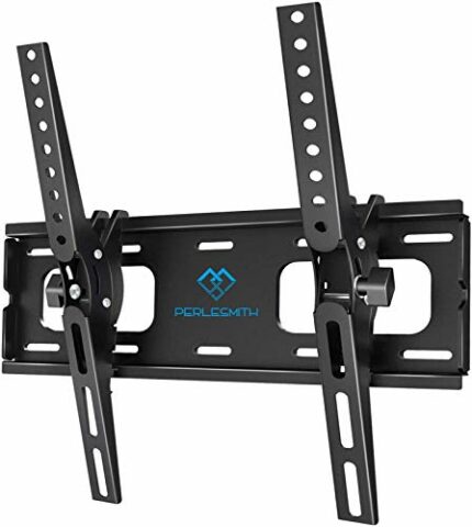 TV Wall Bracket Tilt, TV Mount for Most 26-65 inch Flat and Curved TVs up to 60KG, Max VESA 400X400mm