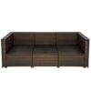 CZDYUF Rattan Patio Furniture Set Wicker Sofa Cushioned Combination Furniture Set Garden Patio Sofa Set