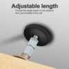 4pcs Headboard Stoppers,Stainless Steel and PP Plastic Anti-Shake Fixer,Bed Stoppers for Wall,Self-Adhesive Installation Fixing Tools Suitable fo