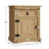 Amazon Brand - Movian Rectangular Corona 1 Drawer 1 Door Bedside Cabinet, Nightstand, Brown, 35 cm x 48 cm x 60 cm