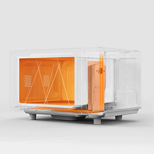 KKYKP Countertop Microwave Oven with Compact Size, Position-Memory Turntable, Sound on/Off Button, Custom Cooking Mode, 20L,700W, White