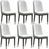 Kitchen Dining Room Furniture Chairs Kitchen Dining Chair for Living Room Bedroom Computer Chair Modern Simplicity Backrest Chair Leather Office
