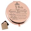 18th Birthday Gifts for Girls Rose Gold Compact Makeup Mirror 18 Year Old Girl Birthday Gift 18th Birthday Gift for Daughter Granddaughter Niece
