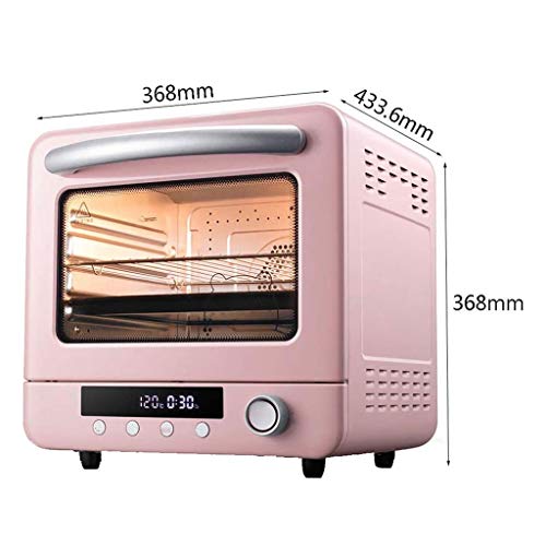 KKYKP 20L Toaster Oven, Multi-function Stainless Steel Finish with Timer - Toast - Bake - Broil Settings, Natural Convection - 1300 Watts of Powe