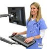 Ergotron LX Wall Mount Keyboard Arm - Keyboard/mouse arm mount tray - wall mountable - polished aluminium,Black