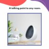 Playlearn 136cm Retro Egg Pod Chair for Living Room Furniture-Grey Vintage Style Egg Pod Chair Removable Cushions -Swivel Egg Pod Chair for Livin