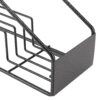 Syrup Bottle Holder, Stainless Steel Wire Coffee Syrup Bottle Rack 4 Compartment Bottle Organizer Dressing Bottle Countertop Display Storage Stan