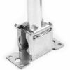 3’ Aerial Pole & Bracket | 3 Foot L Shaped Cranked Fascia/Loft Mast | Roof/Wall Mounting TV DAB Satellite Offset Kit | Loops