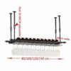 Ndustrial Vintage Ceiling Stylish Simplicity Wine Rack Metal Simple Display Storage Wine Glass Holder Goblet Holder Adjustable Height Restaurant