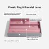 Stackers Dove Grey & Rose Classic Medium Jewellery Box Ring/Bracelets Layer