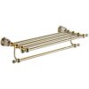 HIGOH Towel Racks, Bathroom Towel Rack Wall Mounted Towel Holder,Crystal Plated Towel Rack,Bathroom Hardware Towel Holder,Bathroom Shelf with Tow
