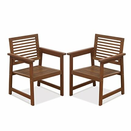 Furinno Tioman Patio Chairs, Natural, one size