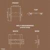 RICOO TV Wall Bracket Mount tilt and flat approx 32-65 Inch LED LCD OLED Screens R09 Universal for VESA 200x200-400x400 Black