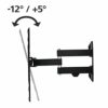 Hama TV wall bracket (swiveling, tilting, fully movable, wall bracket for TVs from 32 to 65 inches (81 - 165 cm), VESA to 400x400, including Fisc