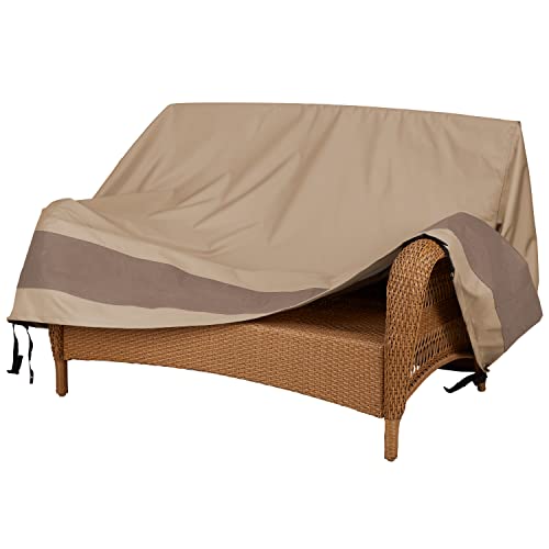 Duck Covers Elegant Patio Loveseat Cover, 70" W x 41" D x 35" H