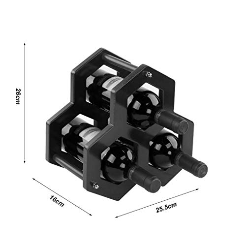EYLINK Wine Racks,Solid Home Vintage Wine Cabinet Display Rack Wine Living Room Decoration Shelf