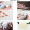 RAKUTE Bathroom, Wall Mounted Towel Rack, Adjustable Suction Cup Abs Material Towel Holder Towel Rail Bar for Bathroom Kitchen Single-Layer Minim