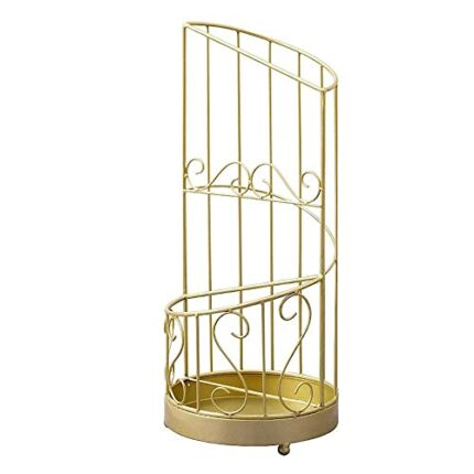 OMOONS Metal Iron Umbrella Stand, Modern Rustproof Umbrella Holder Rack for Long and Short Umbrella, Walking Stick and Cane, Decoration Collocati