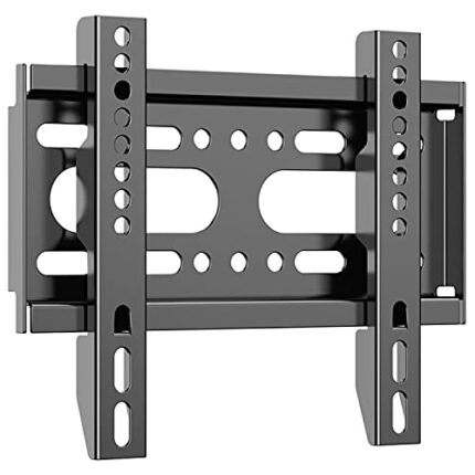 JXMTSPW TV Wall Bracket for 14-42" Screen Monitor TV Bracket Low Profile, Fixed Flat Wall Mount, 25kg Capacity, Max VESA 200x200m Ultra Slim Smal