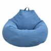 Deeabo Large Bean Bag Chair Cover, Lazy Lounger Bean Bag Storage Chair Cover Sofa Solid Color Simple Design Indoor Lazy Lounger Cover for Adults