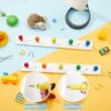 2 Pcs Kids Coat Rack Wall Mount Rainbow Kids Wall Hooks Wooden Coat Hooks Cute Coat Rack Wall Mounted for Kid's Towels Backpacks Bedroom Bathroom