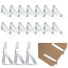 通用 24 Pcs Tablecloth Clips, Table Cloth Clips Clamps, Table Cloth Cover Holders Clips, Flexible Stainless Steel Picnic Tables Clamps Clips for Ho