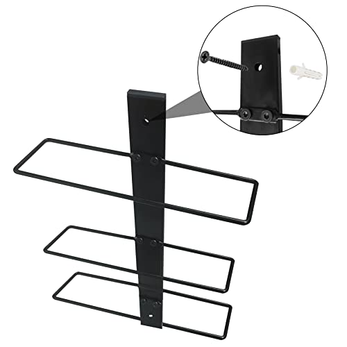 C&AHOME Wall Mounted Wine Rack, 18 Bottle Wall Mounted Wine Rack, Adjustable and Separable Metal Hanging Wine Bottle Holder, Freely Wall Wine Rac