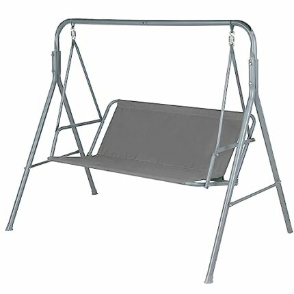 AXPQHL Outdoor Swing Seat Cover, Replacement 2/3 Seat Patio Swing Cover 600D Thickened Oxford Waterproof Sunscreen for Outdoor Patio Garden Swing