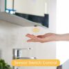 Warmiehomy LED Illuminated Bathroom Mirror Cabinet with Shaver Socket Demister Pad and Sensor 640x600mm
