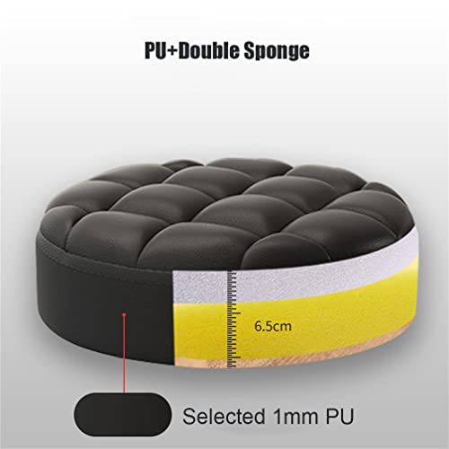 AANAN Stools,Beauty Stool Rolling Stool, Comfortable Swivel Stool on Wheels, Heavy Duty Hydraulic Metal Stool with Rod for Salon, Massage, Clinic