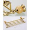 HIGOH Towel Racks, Bathroom Towel Rack Wall Mounted Towel Holder,Bathroom Accessories,Brass Towel Holder,Towel Bar,Towel Rack,Bathroom Shelf, Bat