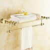 HIGOH Towel Racks, Bathroom Towel Rack Wall Mounted Towel Holder,Bathroom Accessories Towel Shelf,Towel Holder,Towel Bar,Towel Rack,Bathroom Hard