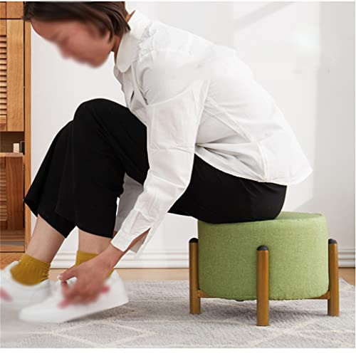 maozi Stool, Household Living Room Sofa, Round Stool, Multifunctional Small Bench, Soft Pier (Color : D, Size : Talla �nica)