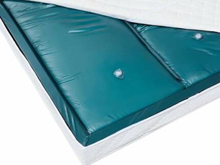 EU King Waterbed Mattress 5ft3 Dual Blue Vinyl Low Wave Reduction