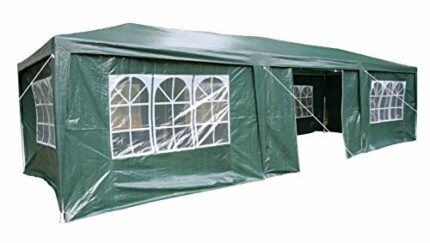 Airwave 3m x 9m Party Tent Marquee with Side Panels, 3 Windbars Included, Church Style Windows, Ideal for Large Outdoor Spaces, Perfect for Short