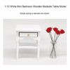 Aeun Mini Bedside Table, Furniture Toy, Wooden Bedside Table Model Furnishing Articles for Children