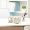 Liummrcy Folding Wooden CD Rack DVD Rack Book Rack CD Stand DVD Stand CD Storage Shelf,Wooden CD Rack Desktop Book Storage Shelf Stand 4 Sections
