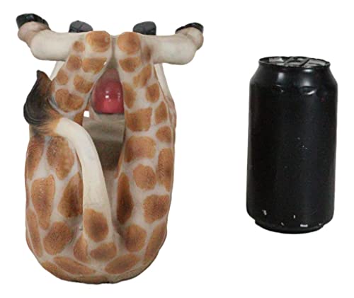 Atlantic Collectibles Safari Thirsty Long Necked Giraffe Wine Bottle Holder Caddy Figurine