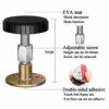 Dulau 4 Pcs Adjustable Threaded Bed Frame Anti-Shake Tool, Headboard Stoppers Bedside Anti Shake Telescopic Support Stabilizer, Bedside collision