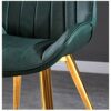 dining chair Kitchen Dining Room Furniture Chairs Dining Chairs Set Of 2 PU Leather Seat With Metal Legs And Backrest Living Room Reception Chair