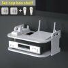 HONUTIGE TV Box Shelf, Wall Mount Router Bracket DVD Player Shelf, Multi-Purpose Floating Shelf For TV Components Cable Boxes Routers Remotes Gam