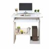 LXXSH Modern Wood Desktop Computer Desk with Keyboard Tray PC Laptop Desk for Study Student Writing Table Home office Work Furniture (Color : A)