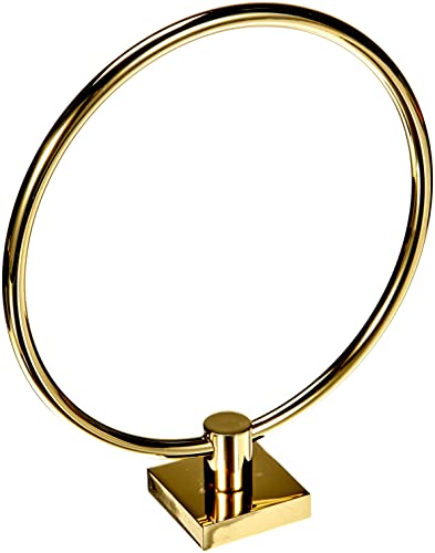 Smedbo Towel Ring "House" Polished Brass
