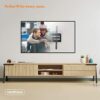 VonHaus Tilt and Swivel TV Wall Bracket for 23-56" Screens, Wall Mount w/Spirit Level, 45kg Capacity, Max VESA: 400x400mm, for Curved and Flat Sc