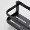 XHALERY Storage Rack Black Space Aluminum Towel Rack Bathroom Rack Bathroom Hardware Pendant Storage Wall Dressing Table